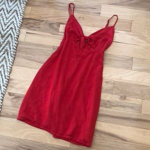 Xs red key hold dress from urban outfitters